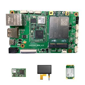 SSD202/SSD201開發(fā)板 - 集成觸摸顯示、WIFI/BLE、網(wǎng)絡(luò)EJ45的智能IoT顯控解決方案